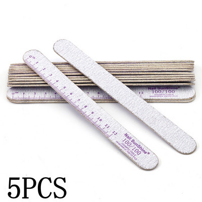 5Pcs/Lot Drvene turpije za nokte 100 150 180 240 Gtit Brusni pufer za nokte Debeli brusni papir Lak za manikuru Profesionalni alati za nail art