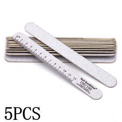 5Pcs/Lot Drvene turpije za nokte 100 150 180 240 Gtit Brusni pufer za nokte Debeli brusni papir Lak za manikuru Profesionalni alati za nail art