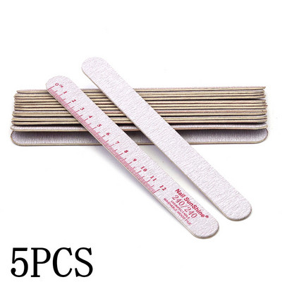 5Pcs/Lot Drvene turpije za nokte 100 150 180 240 Gtit Brusni pufer za nokte Debeli brusni papir Lak za manikuru Profesionalni alati za nail art