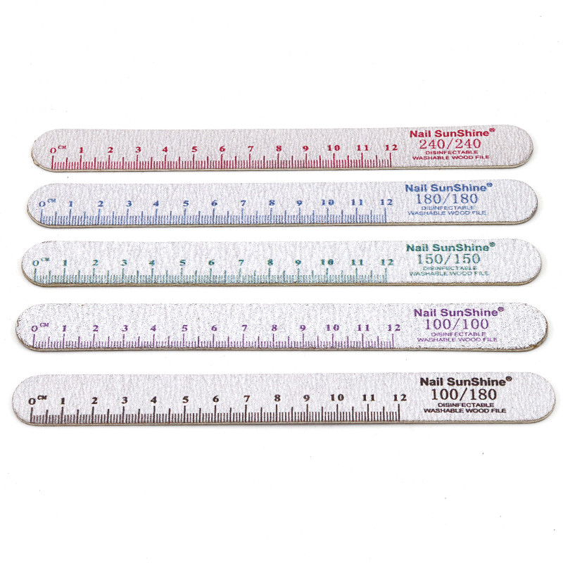 5Pcs/Lot Drvene turpije za nokte 100 150 180 240 Gtit Brusni pufer za nokte Debeli brusni papir Lak za manikuru Profesionalni alati za nail art