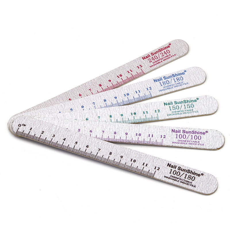 5Pcs/Lot Drvene turpije za nokte 100 150 180 240 Gtit Brusni pufer za nokte Debeli brusni papir Lak za manikuru Profesionalni alati za nail art