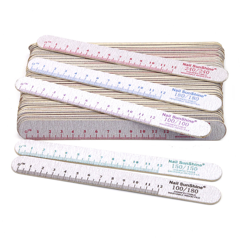 5Pcs/Lot Drvene turpije za nokte 100 150 180 240 Gtit Brusni pufer za nokte Debeli brusni papir Lak za manikuru Profesionalni alati za nail art