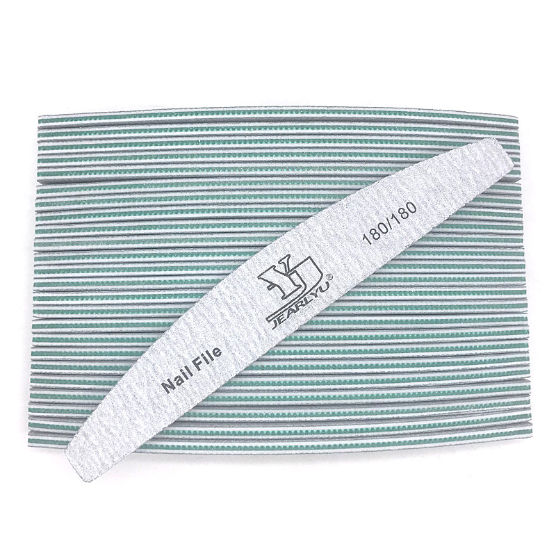 50 komada Nova turpija za nokte 180/180 Zelena turpija za nokte Buffer blok Brand Manikura Pedikura Gel za brušenje Nails Art Tools