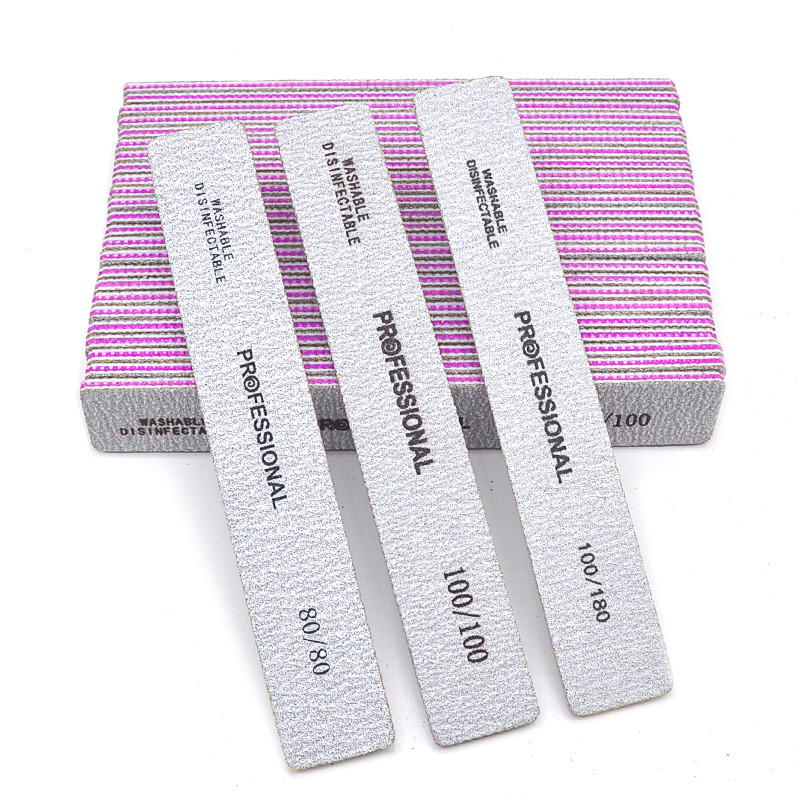 50/25 kom. Pribor za nokte za profesionalce Turpija za nokte Puffer Proizvod za nokte za akrilne širine 80/100/180 brusni alat za manikuru