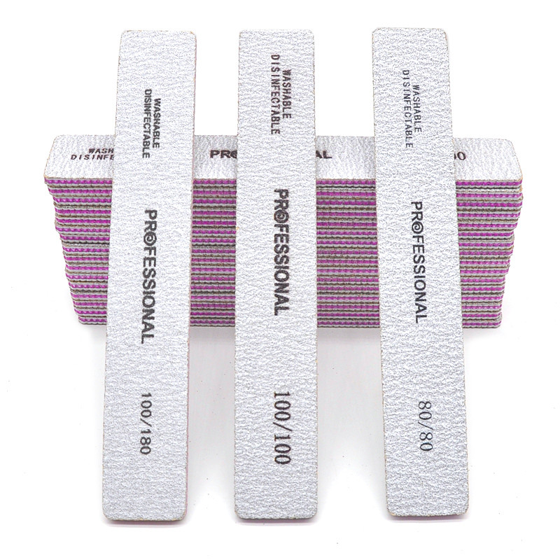 50/25 kom. Pribor za nokte za profesionalce Turpija za nokte Puffer Proizvod za nokte za akrilne širine 80/100/180 brusni alat za manikuru