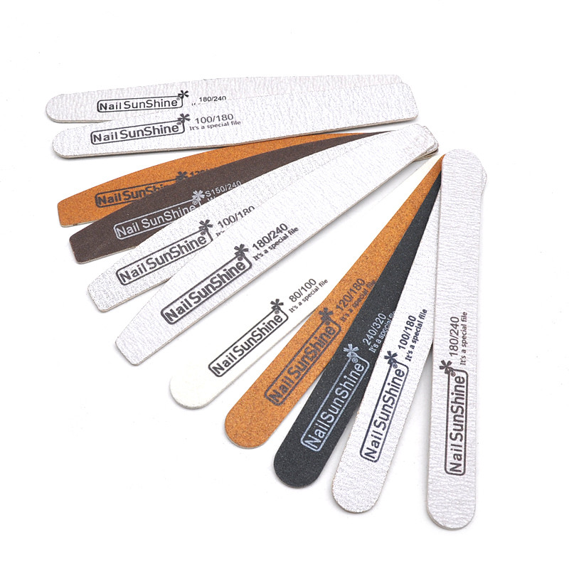 200 kom. Snažne, debele, ravne brodske drvene turpije za nokte 80/100/120/180/240/320 Lima pufer Drvene brusne turpije za nokte Alati za manikuru