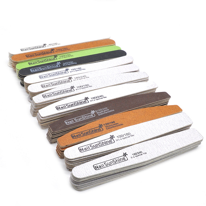 200 kom. Snažne, debele, ravne brodske drvene turpije za nokte 80/100/120/180/240/320 Lima pufer Drvene brusne turpije za nokte Alati za manikuru