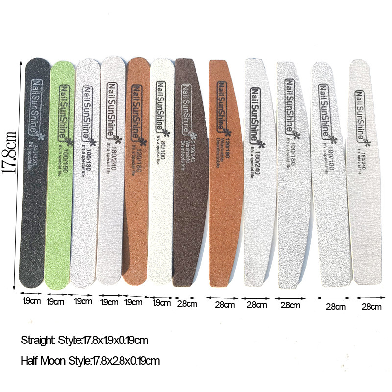 200 kom. Snažne, debele, ravne brodske drvene turpije za nokte 80/100/120/180/240/320 Lima pufer Drvene brusne turpije za nokte Alati za manikuru