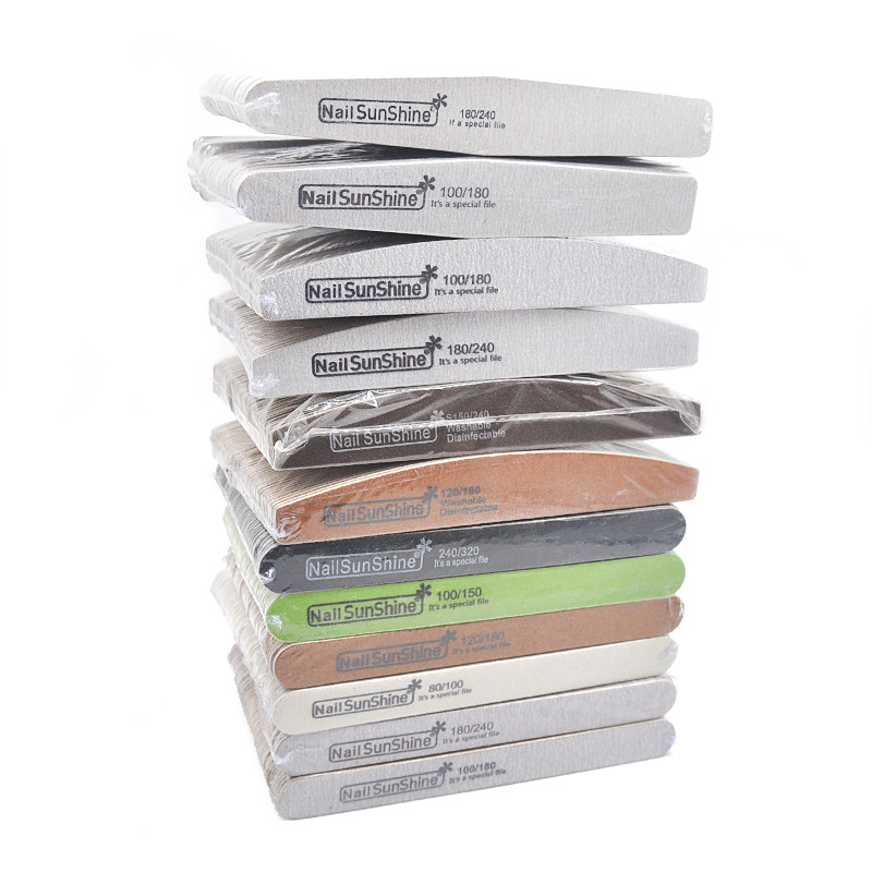 200 kom. Snažne, debele, ravne brodske drvene turpije za nokte 80/100/120/180/240/320 Lima pufer Drvene brusne turpije za nokte Alati za manikuru