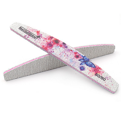 10 kom/lot rašpica za nokte Half Moon plastična jezgra Vijlen Brusni set puferskih blokova za manikuru Nail Art rašpice za lakiranje vrhova