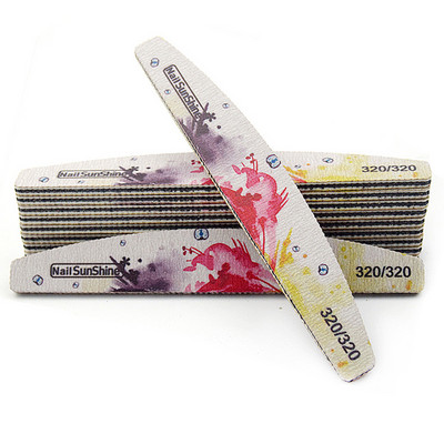 10 kom/lot rašpica za nokte Half Moon plastična jezgra Vijlen Brusni set puferskih blokova za manikuru Nail Art rašpice za lakiranje vrhova