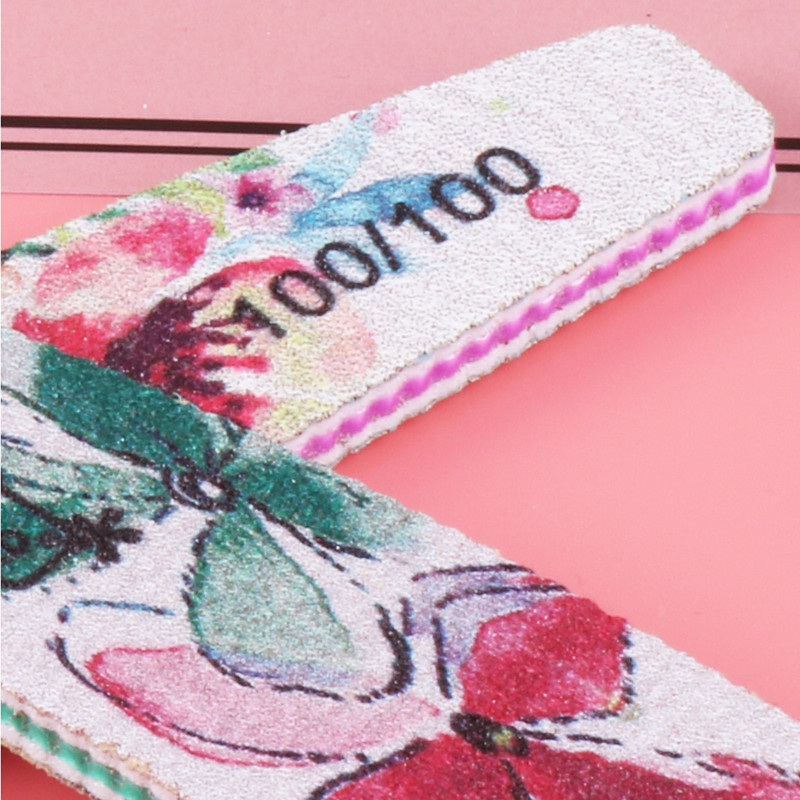 10 kom/lot rašpica za nokte Half Moon plastična jezgra Vijlen Brusni set puferskih blokova za manikuru Nail Art rašpice za lakiranje vrhova