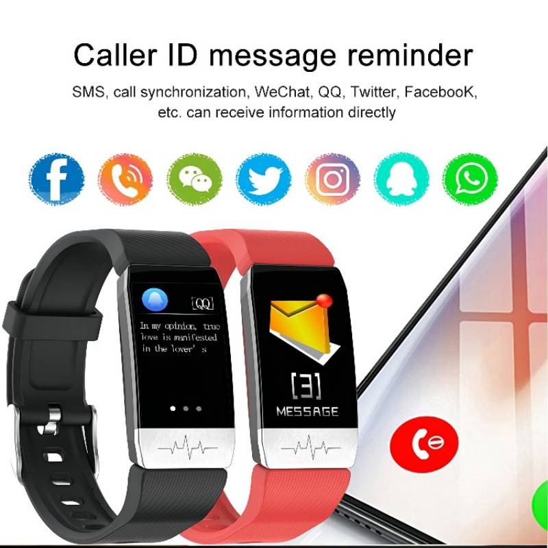 T1S pametni sat Bluetooth poruka o pozivu Temperatura Otkucaji srca Krvni tlak Sport Tracker Modna narukvica za muškarce