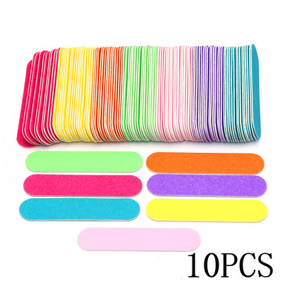 10kom Mini 9cm profesionalne alate za turpijanje noktiju brusni papir brusni papir dvostrani odbojnici za nokte 100/180 pribor za nokte