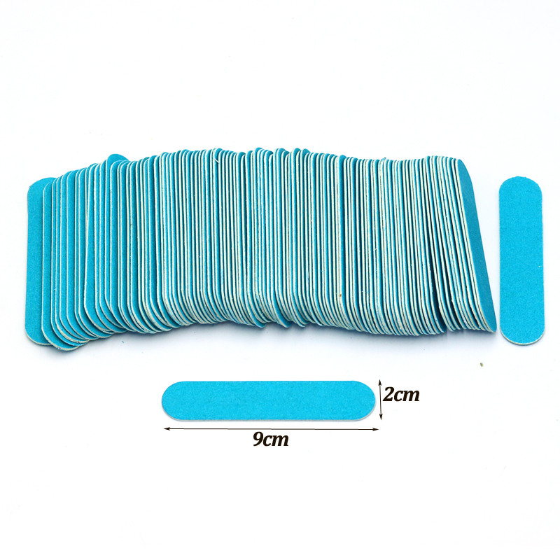 10kom Mini 9cm profesionalne alate za turpijanje noktiju brusni papir brusni papir dvostrani odbojnici za nokte 100/180 pribor za nokte