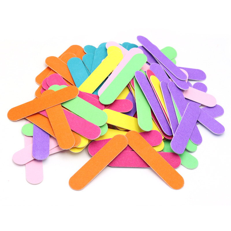 10kom Mini 9cm profesionalne alate za turpijanje noktiju brusni papir brusni papir dvostrani odbojnici za nokte 100/180 pribor za nokte