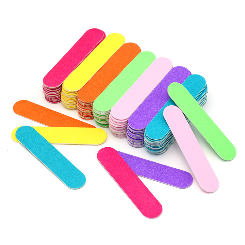10kom Mini 9cm profesionalne alate za turpijanje noktiju brusni papir brusni papir dvostrani odbojnici za nokte 100/180 pribor za nokte