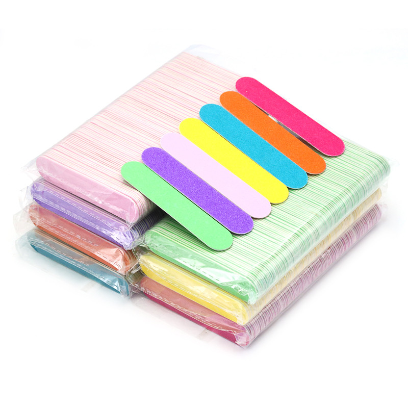 10kom Mini 9cm profesionalne alate za turpijanje noktiju brusni papir brusni papir dvostrani odbojnici za nokte 100/180 pribor za nokte