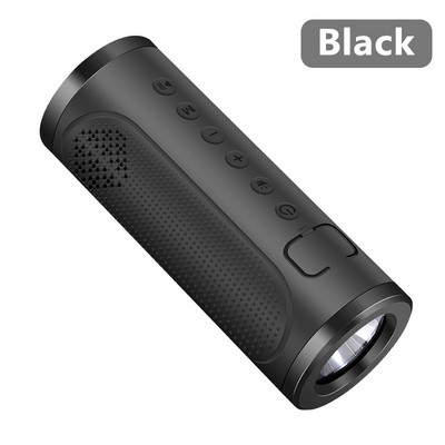 Difuzor Bluetooth puternic pentru biciclete de 5000 mAh Mini coloană fără fir pentru exterior Boombox FM Hands Free Power Bank Lanternă Suport pentru bicicletă