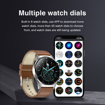 Смарт часовник E1-3 Мъжки 1,28-инчов пълен сензорен екран IP68 Водоустойчив Bluetooth 5.0 Спортен фитнес тракер Smartwatch за Android IOS