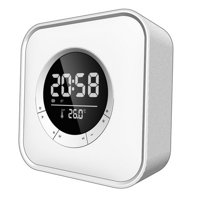 Bežični zvučnik Budilica LED svjetlo Dječji RGB Poklon Boje Podesiva svjetlina Digitalni prikaz temperature Punjivo Novo