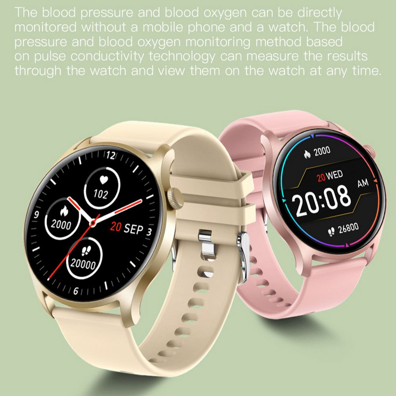 Pametni sat Muški Elegantni ženski Pametni sat Monitor otkucaja srca Spavanje Sport Fitnes Glazba Ženski ručni sat Digital 2022
