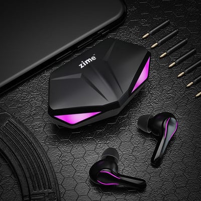 Zime Winner Gaming Earbuds 65 ms Ακουστικό Bluetooth TWS χαμηλής καθυστέρησης με μικρόφωνο μπάσας ήχου θέσης ήχου Ασύρματο ακουστικό PUBG