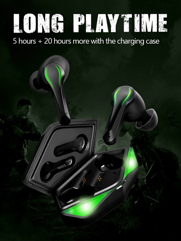 Zime Winner Gaming Earbuds 65 ms Ακουστικό Bluetooth TWS χαμηλής καθυστέρησης με μικρόφωνο μπάσας ήχου θέσης ήχου Ασύρματο ακουστικό PUBG