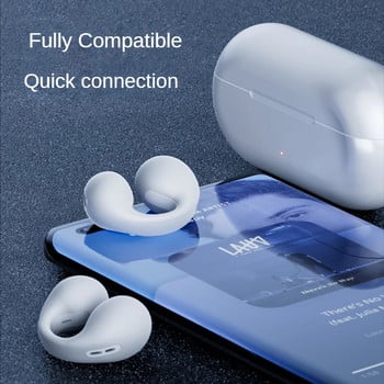 AM-TW01 Sound Earcuffs Ακουστικά Σκουλαρίκια Ασύρματα Bluetooth ακουστικά Earhooks Αθλητικά ακουστικά με θήκη φόρτισης