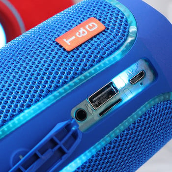 Φορητά ηχεία Στήλη Bluetooth Ασύρματο ηχείο Bluetooth BoomBox Υπαίθριο μπάσο TF FM Ραδιόφωνο LED Φως