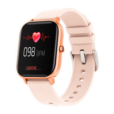 Pametni sat P8 Muškarci Žene 1,4 inčni puni dodirni zaslon Praćenje fitnessa Monitor otkucaja srca IP67 Vodootporan GTS Sports SmartBand