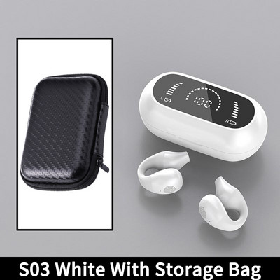 HiFi Wireless Headphone Bone Conduction Concept Ear-Clip Αθλητικό παιχνίδι Μουσική Έλεγχος αφής Ακύρωση θορύβου TWS Ακουστικό Bluetooth