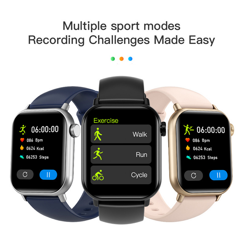 Muški pametni sat Bluetooth Dial Call Ženski pametni sat Fitnes sat Digitalni sportski vodootporni satovi za djecu iPhone Android 2022