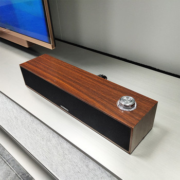 Ενσύρματο ξύλινο ηχείο υπολογιστή Ηχεία Bluetooth με πολυμέσα για Soundbar SoundBar για επιτραπέζιους ήχους