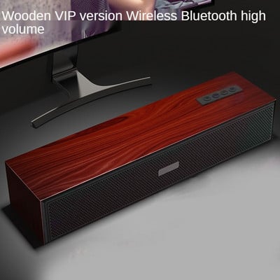 Žičani drveni zvučnik za računalo Bluetooth zvučnici s multimedijom za zvučnu kutiju za stolna računala Subwoofer Soundbar