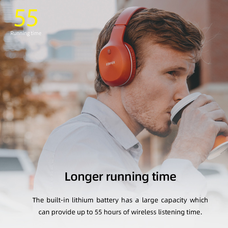 EDIFIER W800BT PLUS Bluetooth ausinės Belaidės ausinės Bluetooth 5.1 Iki 55 valandų atkūrimo palaikymas aptX triukšmo slopinimas