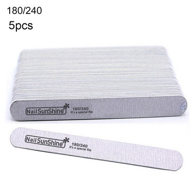 Profesionali Half Moon nagų dildė 100/180 Švitrinis popierius kalkės a ongle Šlifavimas Poliravimo dildės nagų įranga Manikiūro buferinis nagų įrankis