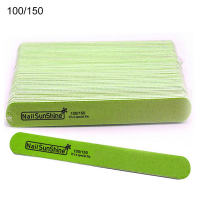 Profesionali Half Moon nagų dildė 100/180 Švitrinis popierius kalkės a ongle Šlifavimas Poliravimo dildės nagų įranga Manikiūro buferinis nagų įrankis