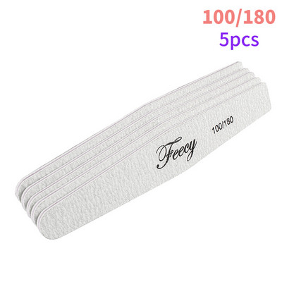 Nagų dildės buferis Dvipusis nagų dildės buferis 100/180 Trimmer Lime Buffer in the Nail Art Ongle Nail Art Tool