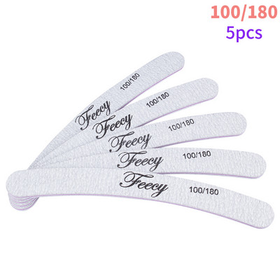 Nagų dildės buferis Dvipusis nagų dildės buferis 100/180 Trimmer Lime Buffer in the Nail Art Ongle Nail Art Tool