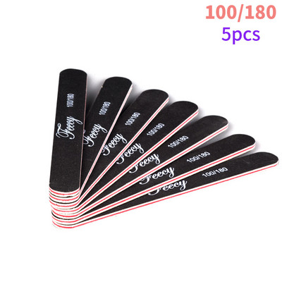 Nagų dildės buferis Dvipusis nagų dildės buferis 100/180 Trimmer Lime Buffer in the Nail Art Ongle Nail Art Tool