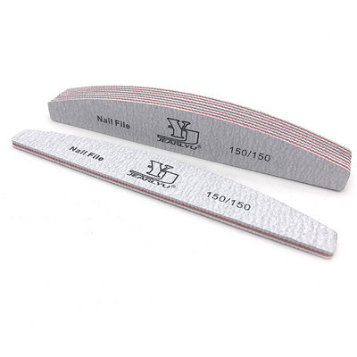 5 vnt./parta Nagelvijl 80 100 150 180 240 Grit nagų dildė Moon Style nagų lako dildės rinkinys Limes A Ongles profesionalios nagų dildės