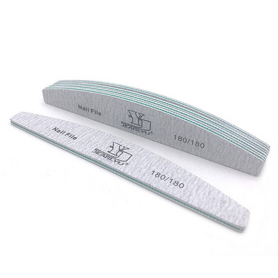 5 vnt./parta Nagelvijl 80 100 150 180 240 Grit nagų dildė Moon Style nagų lako dildės rinkinys Limes A Ongles profesionalios nagų dildės