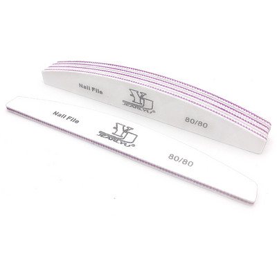 5 vnt./parta Nagelvijl 80 100 150 180 240 Grit nagų dildė Moon Style nagų lako dildės rinkinys Limes A Ongles profesionalios nagų dildės