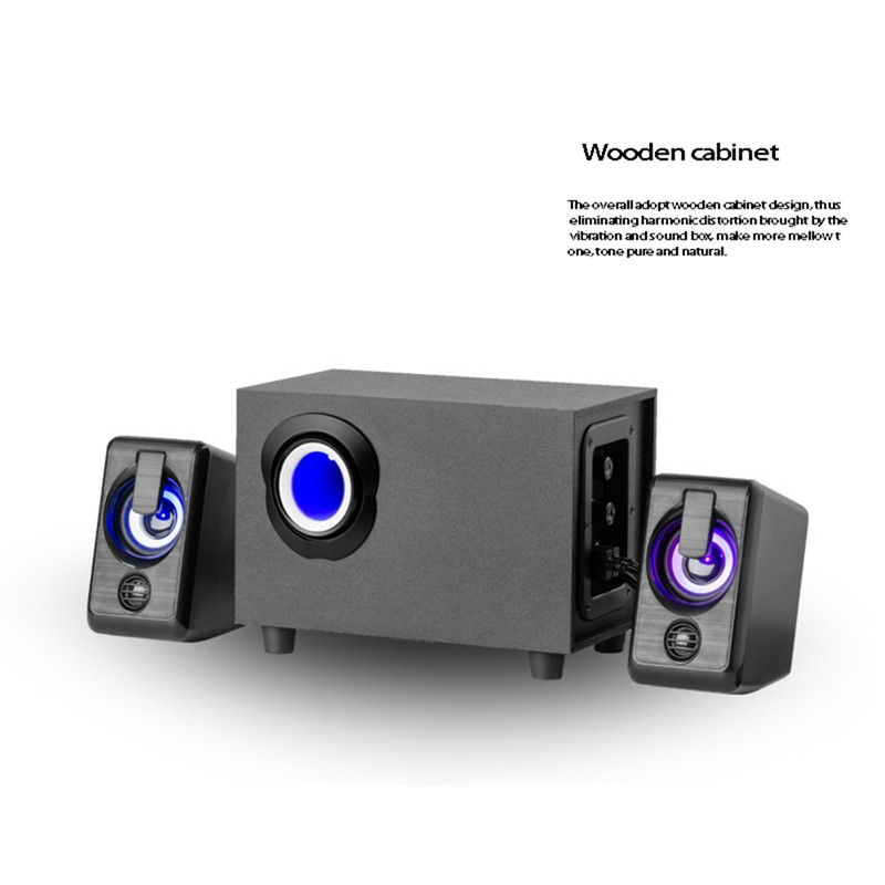 Kompiuterio garsiakalbis Stereo daugialypės terpės garsiakalbių sistema su žemųjų dažnių garsiakalbiu su Rgb 3,5 mm garso įvestimi, tinka nešiojamam kompiuteriui