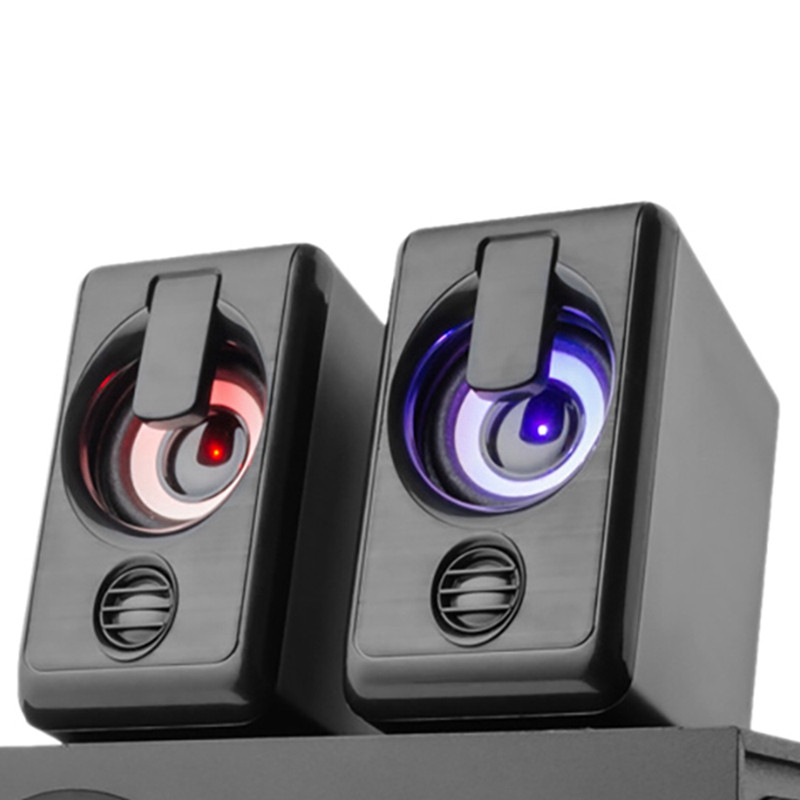 Kompiuterio garsiakalbis Stereo daugialypės terpės garsiakalbių sistema su žemųjų dažnių garsiakalbiu su Rgb 3,5 mm garso įvestimi, tinka nešiojamam kompiuteriui