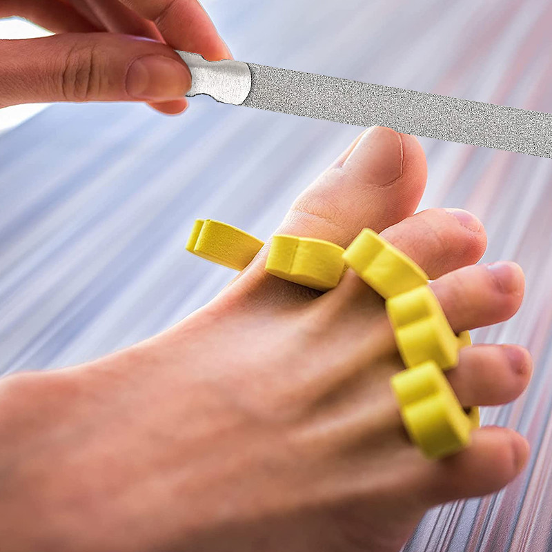 1 kom dvostrana turpija za nokte od nehrđajućeg čelika Dodaci za oblikovanje Odstranjivač laka za tampon Alati za manikuru Za salon Dom i putovanja