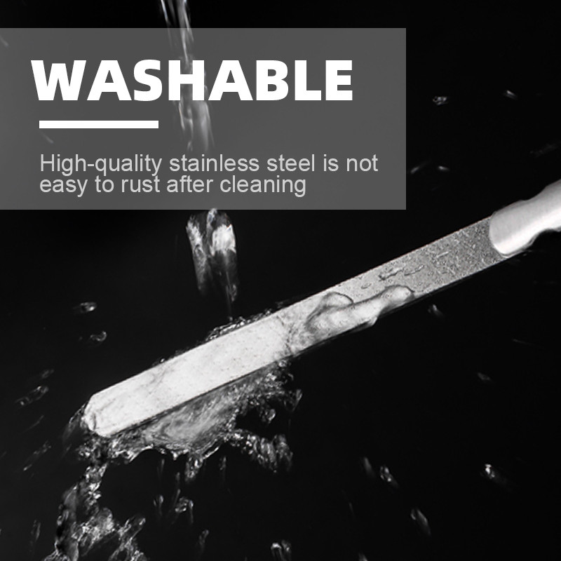 1 kom dvostrana turpija za nokte od nehrđajućeg čelika Dodaci za oblikovanje Odstranjivač laka za tampon Alati za manikuru Za salon Dom i putovanja