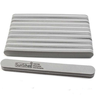 10vnt/part Rhombus Halfmoon Dvipusis Nagų dildės buferis 100/180 Poliravimas Šlifavimas Manikiūras Pedikiūras Nagų buferiai Dilelių įrankiai