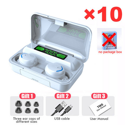 Γνήσια χονδρική πώληση ασύρματα ακουστικά Bluetooth Ακουστικά F9-5c Tws Headset Gamer For Phone Handfree With Mic Earbuds 10pcs